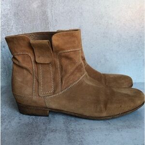 Vic Matie Boot Suede Leather Ankle Side Zip EU 37 US 7